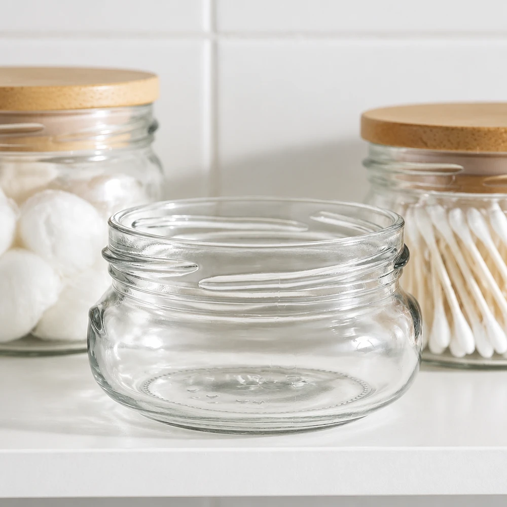 UNiTWIST Terrina120 Terrinenglas 120ml TO70 Einmachglas mit Bambusdeckel für Küche und Vorratshaltung