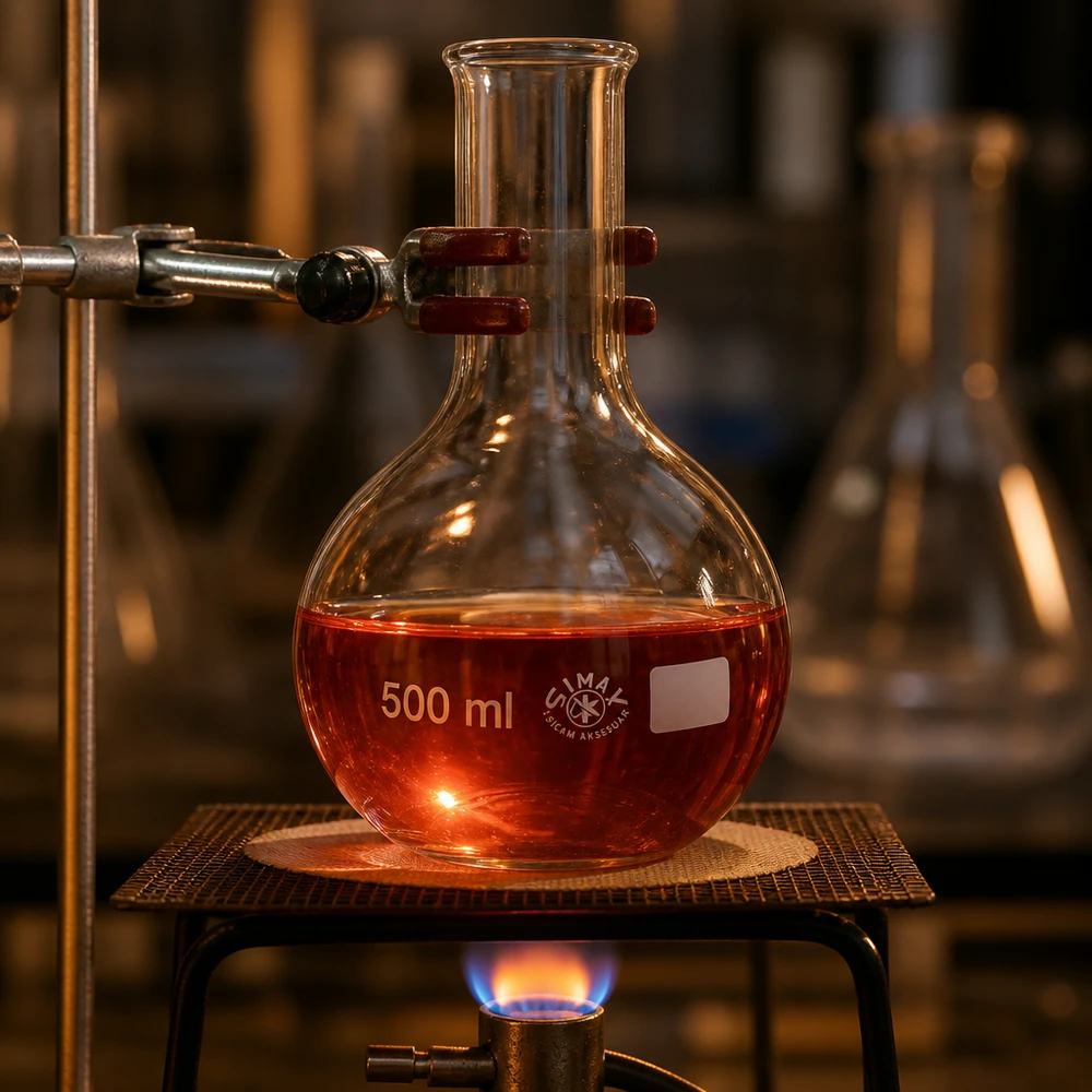 Stehkolben 500ml Enghals Stehkolben 500ml Enghals aus Borosilikatglas für professionelle Laboranwendungen bei Pacadura.de