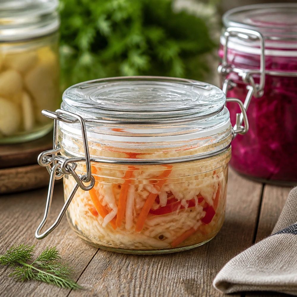 100ml Vorratsglas mit Bügelverschluss für professionelle Lebensmittellagerung im Fachhandel bei Pacadura