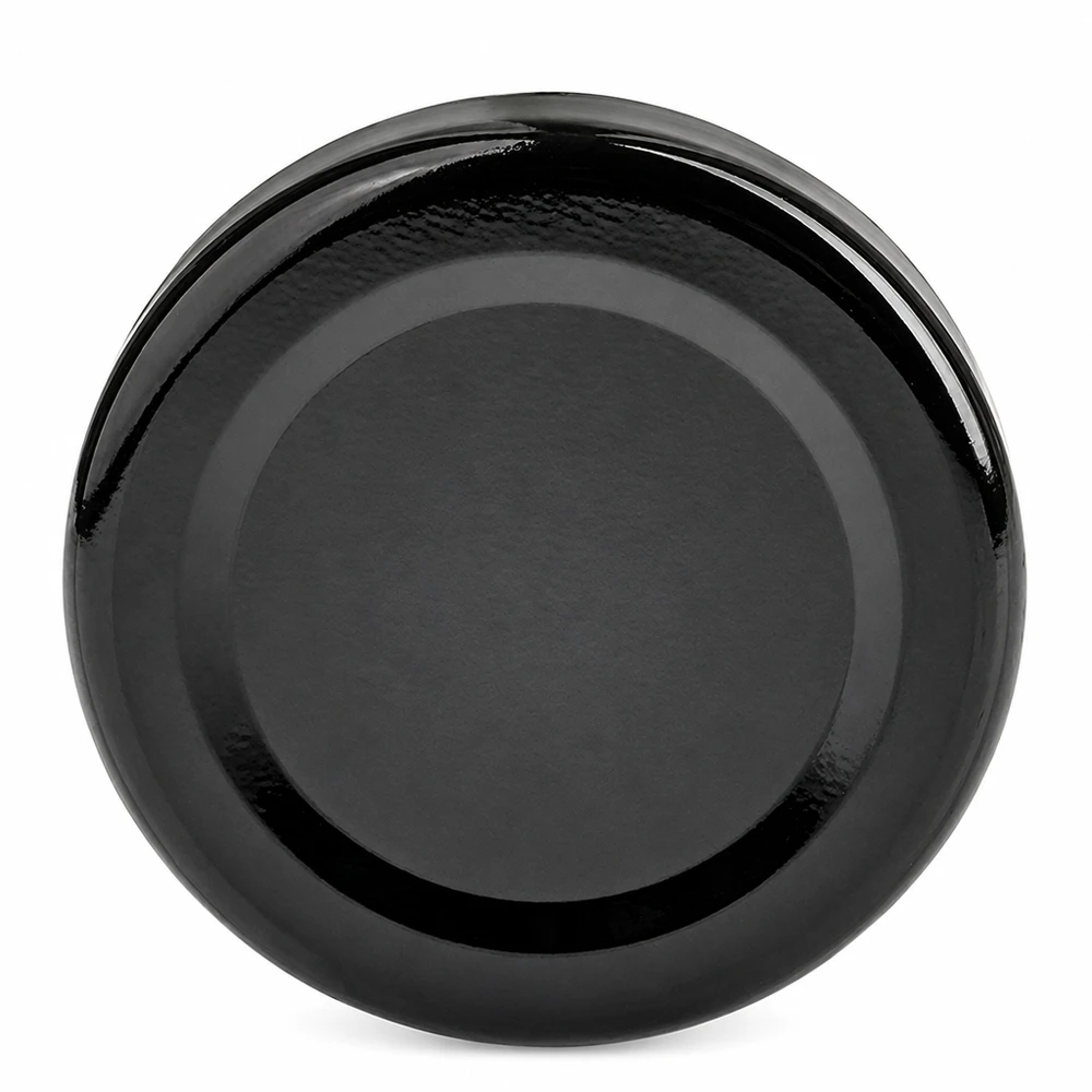48mm BasicSeal Deckel schwarz (TO48) UNiTWIST 48mm TO48 BasicSeal Schraubdeckel schwarz Metalldeckel für Einmachgläser Großhandel Pacadura gewerblich