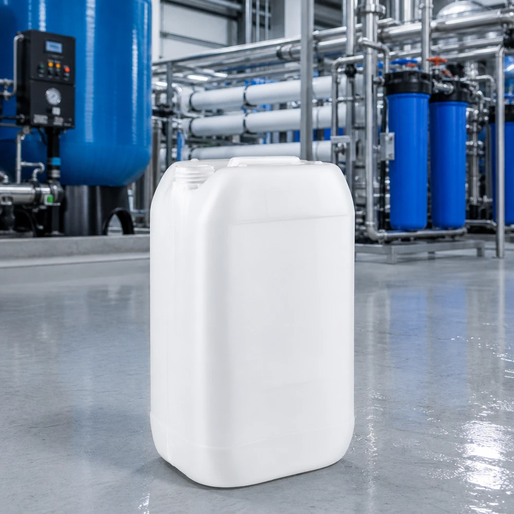 Weißer HDPE-Kanister 15 Liter ohne Verschluss für gewerblichen Einsatz in der Industrie