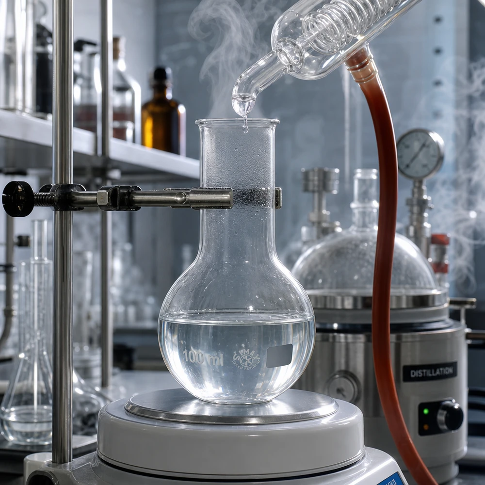 Stehkolben 100ml Weithals aus Borosilikatglas für professionelle Laboranwendungen und Destillation