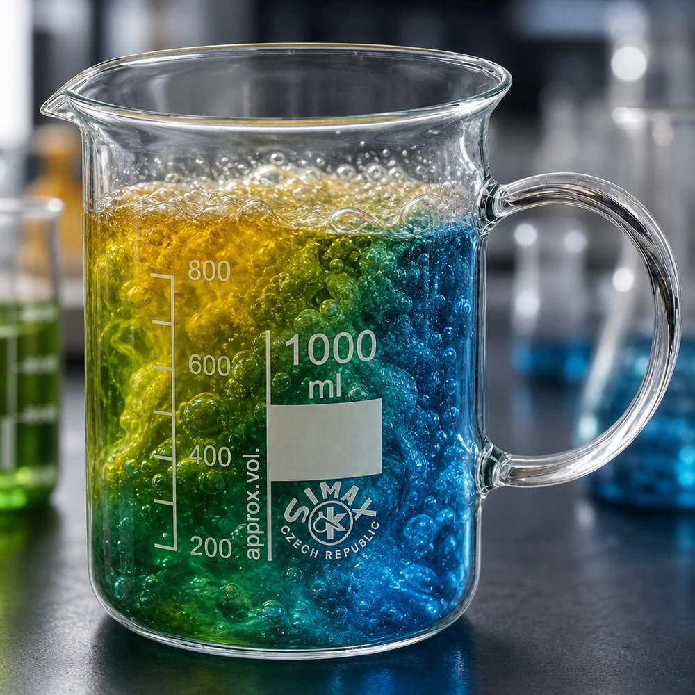 Becherglas 1000ml Borosilikatglas, mit Henkel Becherglas 1000ml Borosilikatglas mit Henkel für Labor und Gewerbe von Simax