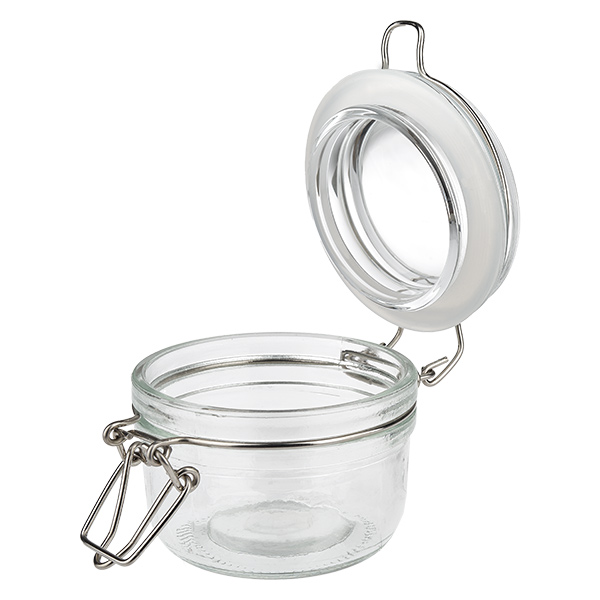 100ml Vorratsglas mit Silikonring und Bügelverschluss UNiTWIST