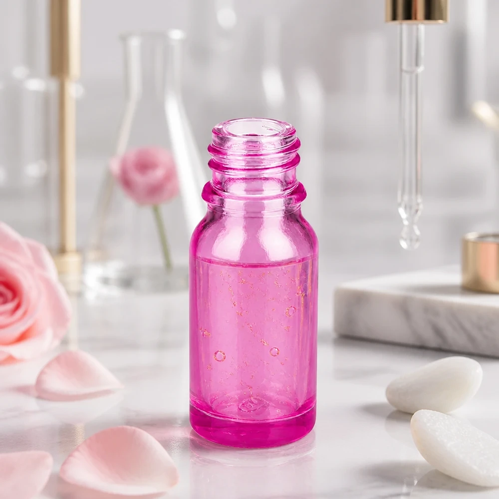 10ml Apothekenflasche PurpleLine UT18/10 UNiTWIST aus Glas für professionelle Anwendung in Kosmetik und Pharmazie