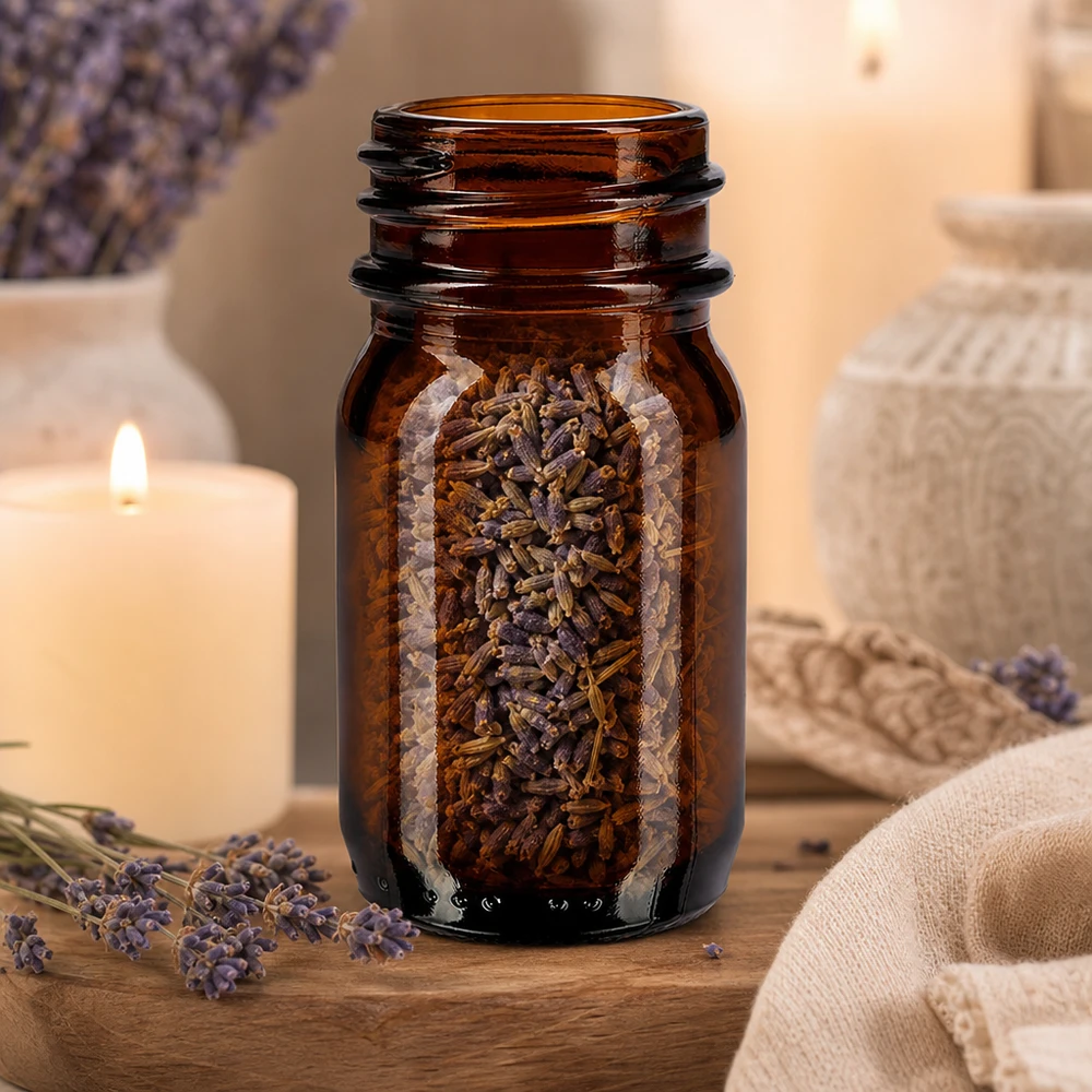 30ml Weithalsflasche Braunglas 30ml Braunglas Weithalsflasche für professionelle Lagerung von Kräutern und aromatherapeutischen Produkten im Fachhandel