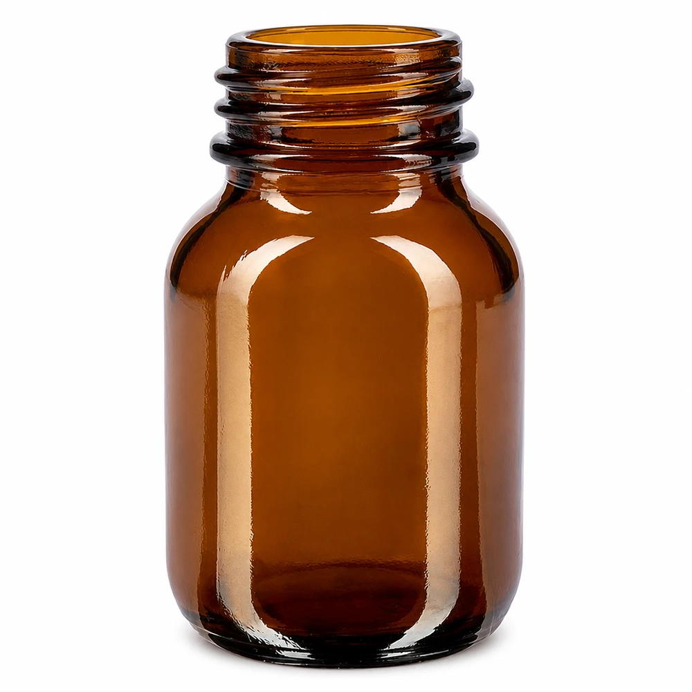 50ml Weithalsflasche Braunglas 50ml Braunglas Weithalsflasche für professionelle Anwendungen in Pharmazie Labor und Kosmetikindustrie