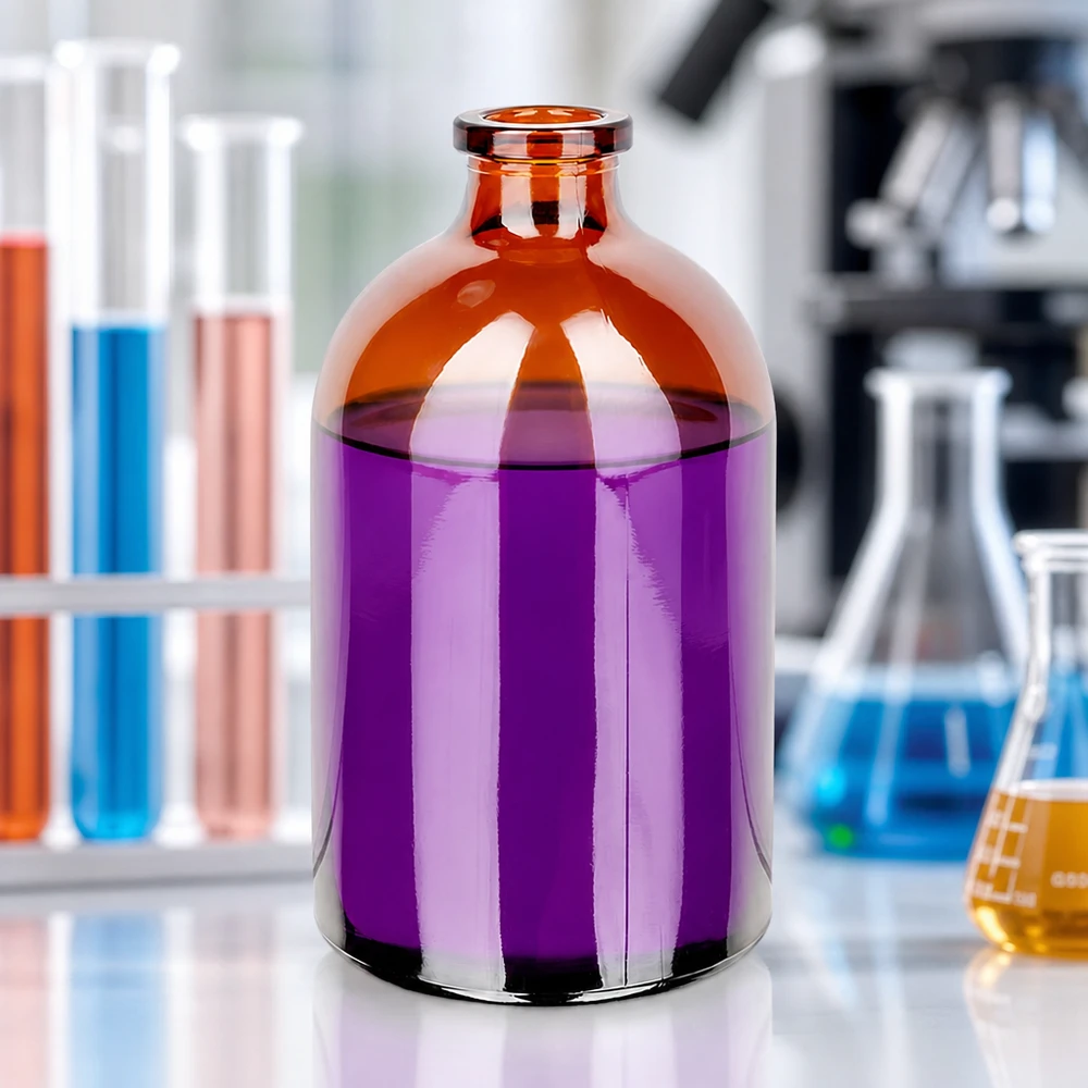 Injektionsflasche Braunglas 100ml für pharmazeutischen und gewerblichen Einsatz im Fachhandel
