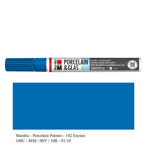 Malstift Enzian 2-4mm für Glas/Porzellan