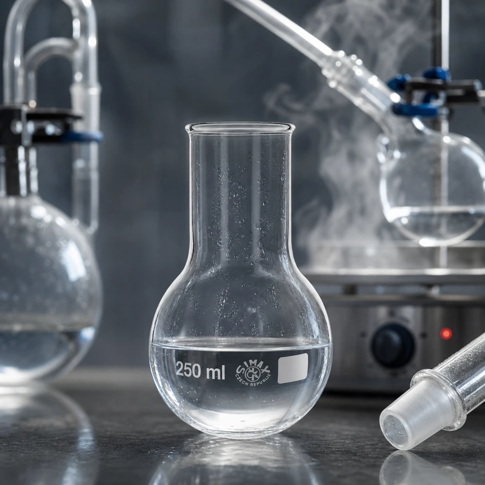 Stehkolben 250ml Weithals Stehkolben 250ml Weithals aus Borosilikatglas für professionelle Laboranwendungen bei Pacadura.de
