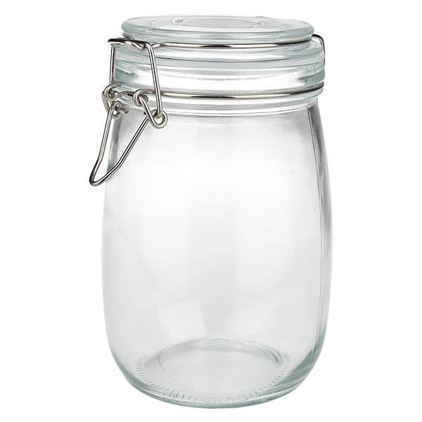 1000ml Vorratsglas mit Silikonring und Bügelverschluss UNiTWIST