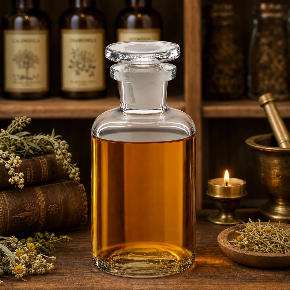 Rundschulterflasche 50ml klar Enghals mit Glasstopfen für Labor Apotheke und gewerbliche Abfüllung