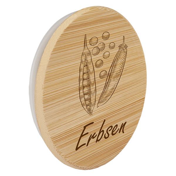 Holzdeckel "Erbsen" für WECK RR100
