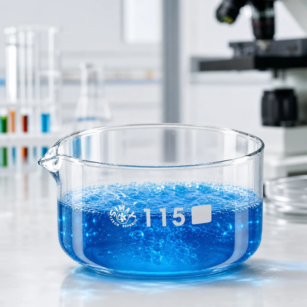 Kristallisierschale 500ml Borosilikatglas mit Ausguss Ø115mm für Labor und Gewerbe SIMAX