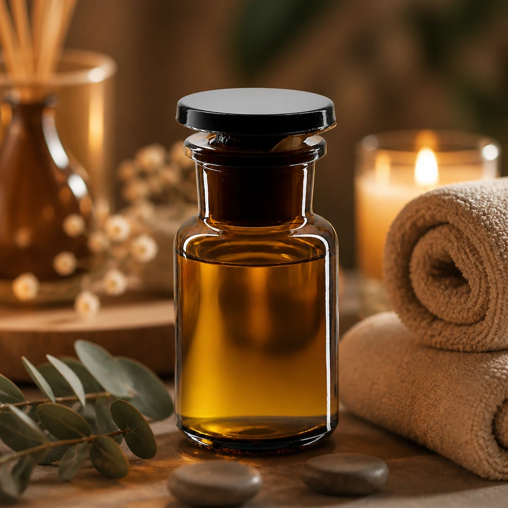 Rundschulterfl. 50ml braun Weithals Glasstopfen Braune Weithalsflasche 50ml mit Glasstopfen aus Borosilikatglas für professionelle Abfüllung im Fachhandel