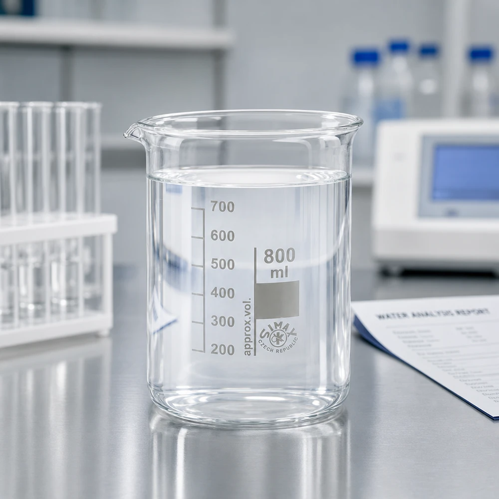 Becherglas 800ml Borosilikatglas, niedrige Form Becherglas 800ml Borosilikatglas niedrige Form für professionelle Laboranwendungen bei Pacadura.de