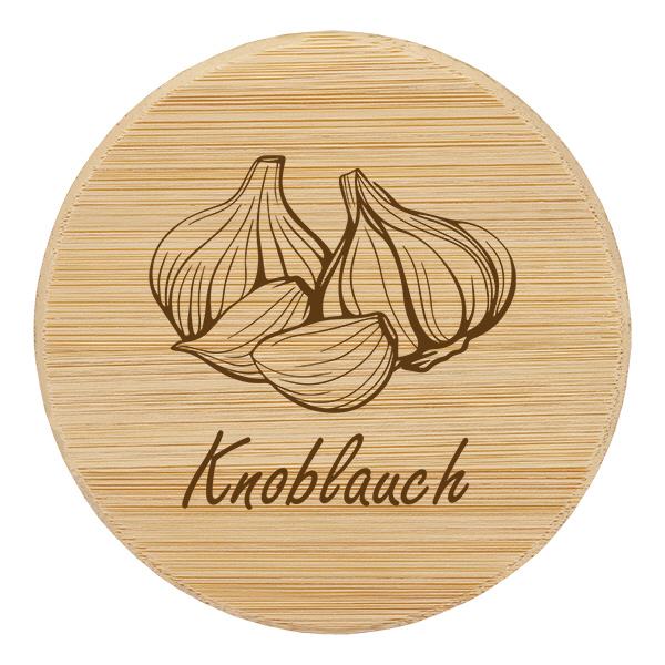 Holzdeckel "Knoblauch" für WECK RR60 Holzdeckel "Knoblauch" für WECK RR60