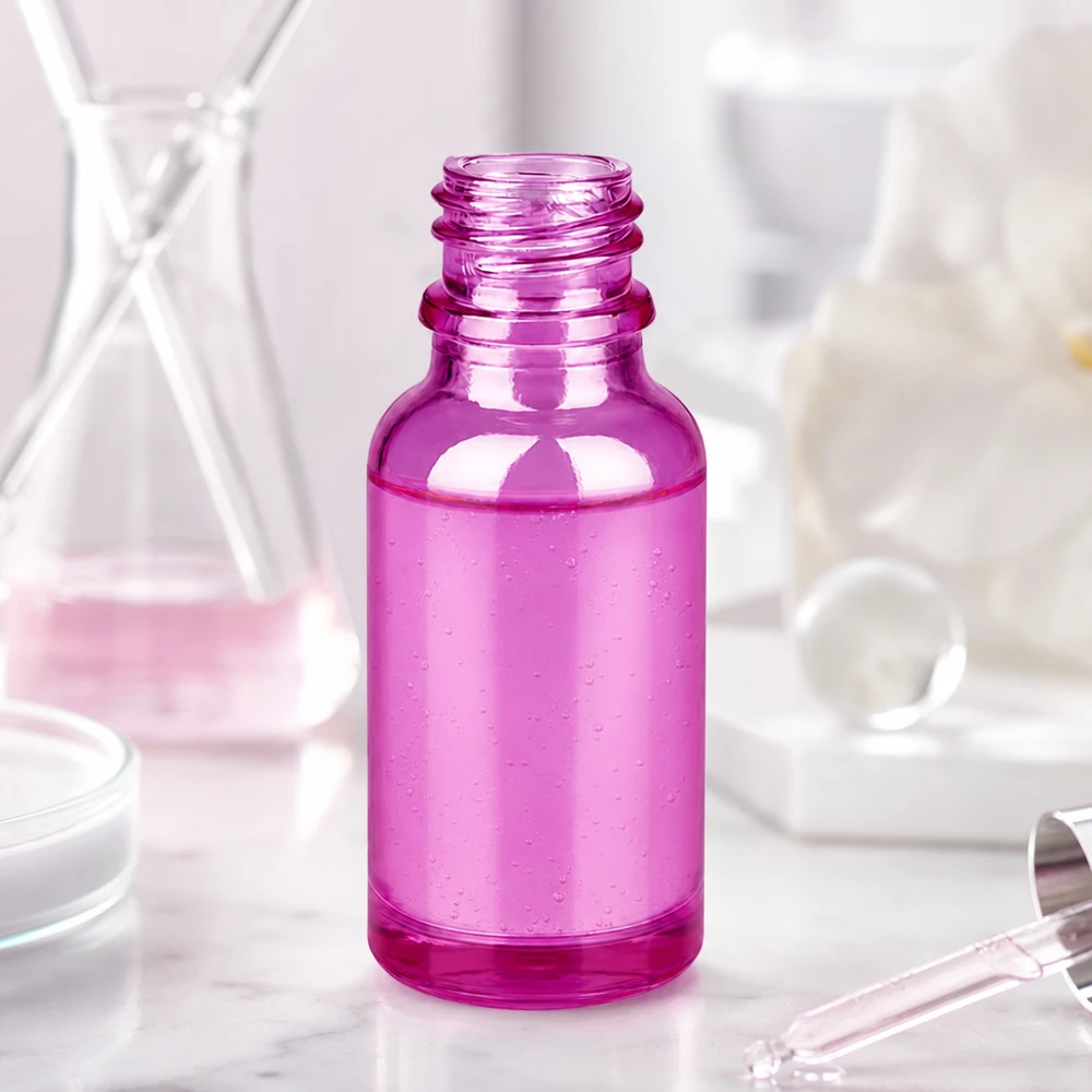 20ml Apothekenflasche violett Glas UT18/20 UNiTWIST Verschluss für professionelle pharmazeutische Anwendungen