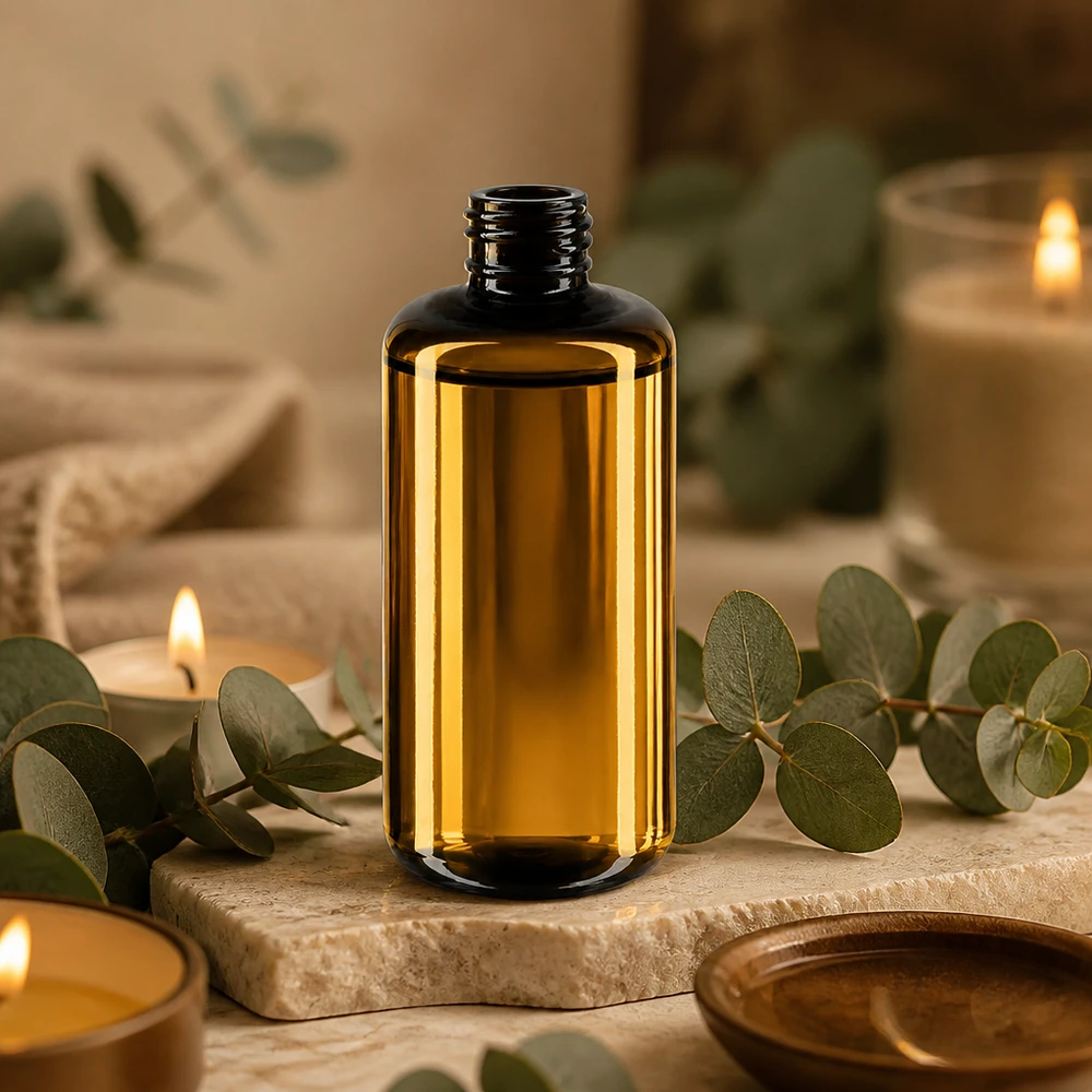 200ml Violettglas Kosmetikflasche Draco Miron für professionelle Kosmetik und Aromatherapie bei Pacadura.de