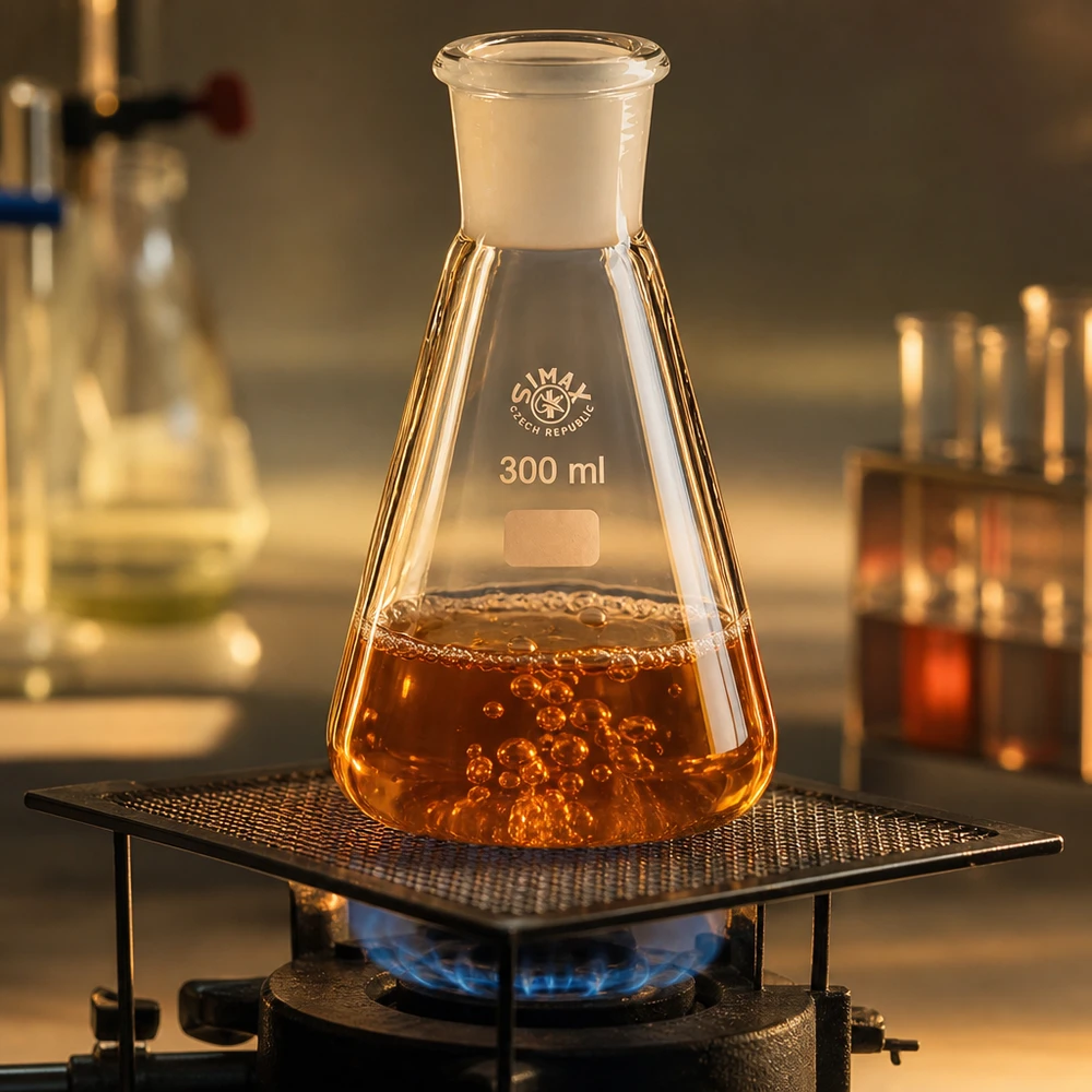 Erlenmeyerkolben 300ml mit Normschliff (29/32) Erlenmeyerkolben 300ml Borosilikatglas mit Normschliff 29/32 für professionelle Laboranwendungen bei Pacadura