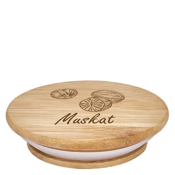 Holzdeckel "Muskat" für WECK RR60