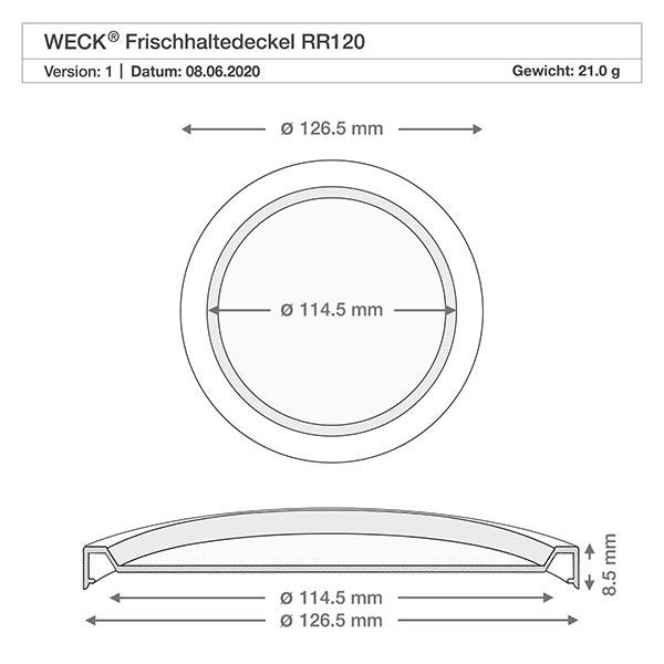 WECK Frischhaltedeckel RR120