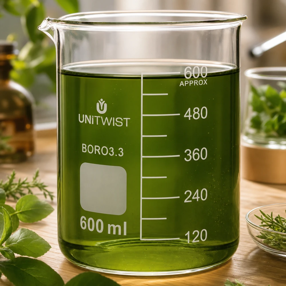 Becherglas 600ml Borosilikat niedrige Form UNiTWIST für professionellen Labor- und Gewerbeeinsatz