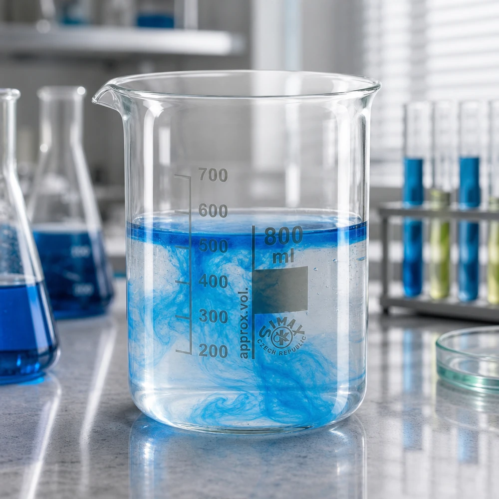 Becherglas 800ml Borosilikatglas niedrige Form für professionelle Laboranwendungen mit Graduierung und Ausgießer