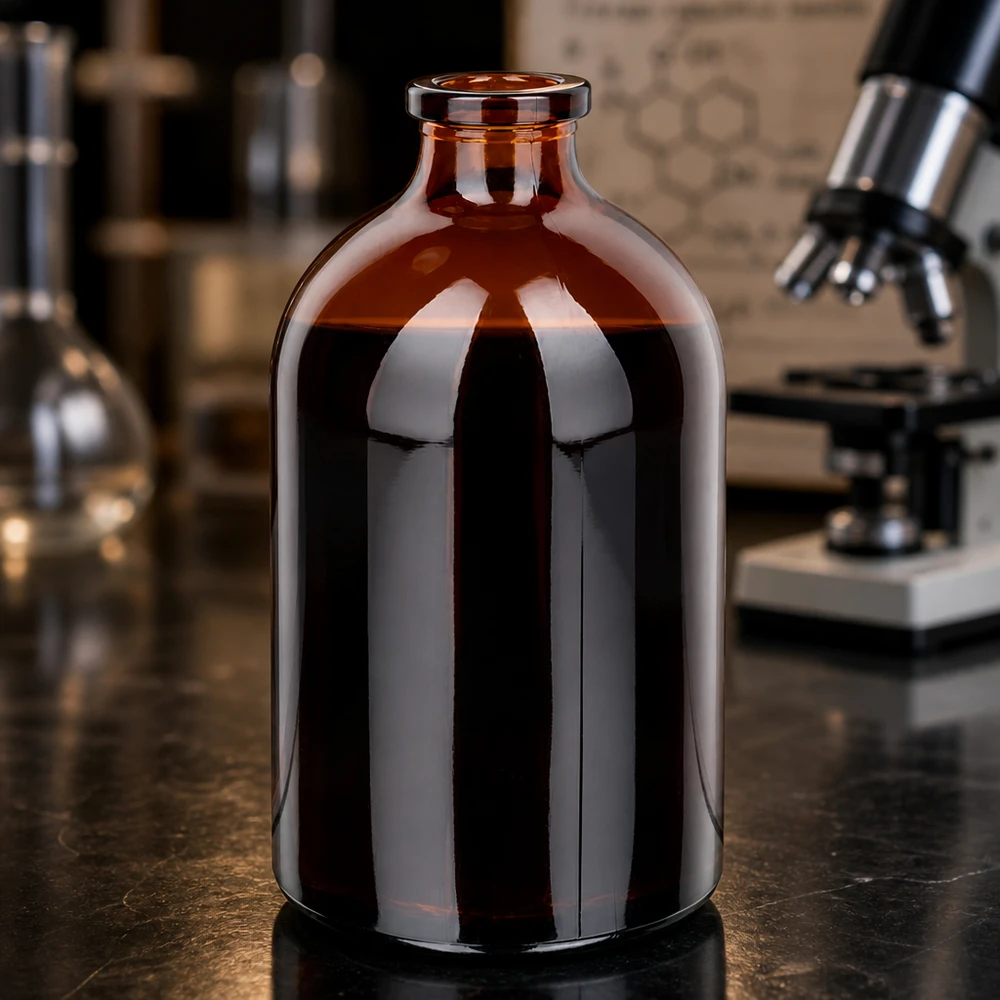Injektionsflasche Braunglas 100ml Injektionsflasche Braunglas 100ml für pharmazeutischen und gewerblichen Einsatz im Labor