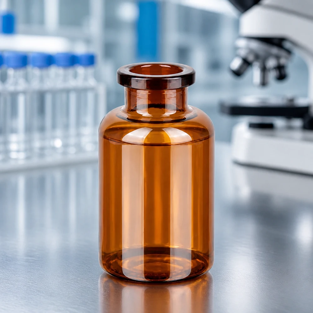 Injektionsflasche Braunglas 20ml für pharmazeutischen und labortechnischen Einsatz im Fachhandel