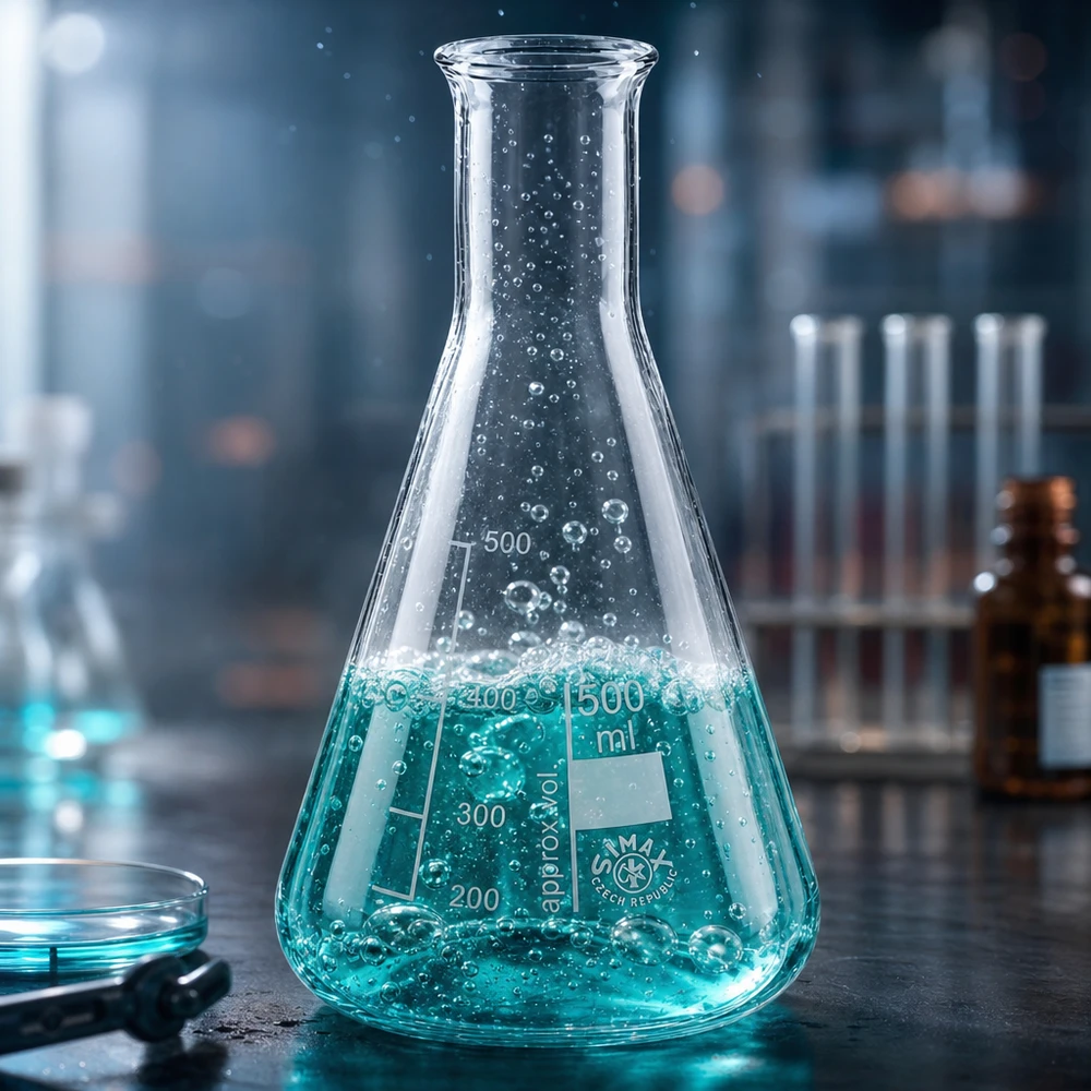 Erlenmeyerkolben 500ml Enghals Borosilikatglas professionelle Laborausstattung für gewerbliche Anwendungen