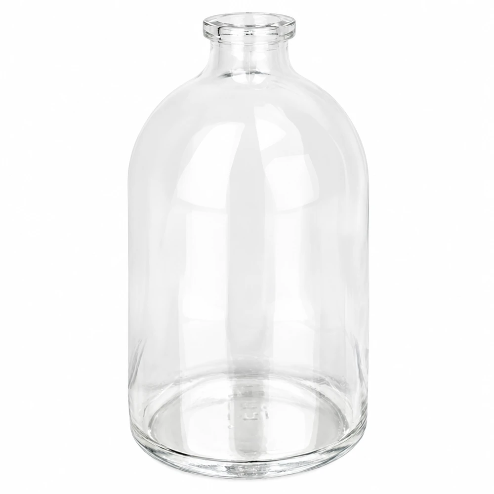 Injektionsflasche Klarglas 100ml für pharmazeutischen und gewerblichen Einsatz bei Pacadura.de