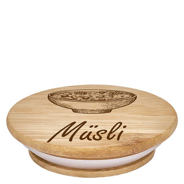 Holzdeckel "Müsli" für WECK RR100