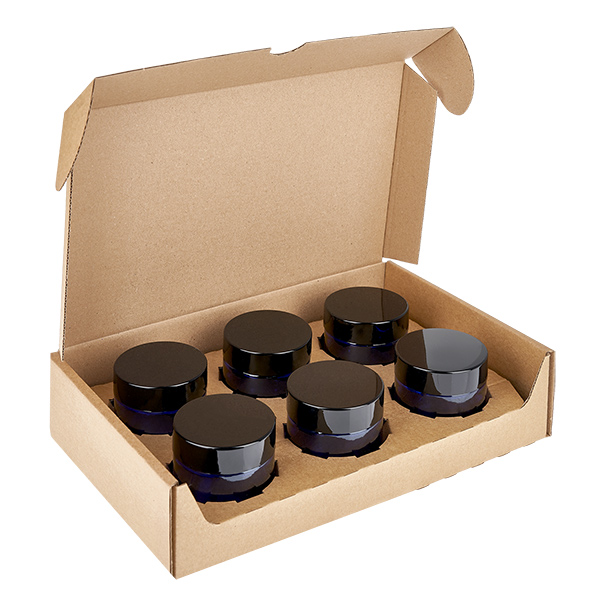 Glastiegel 20ml blau mit Einlegedeckel UNiTWIST Glastiegel 20ml blau mit Einlegedeckel UNiTWIST