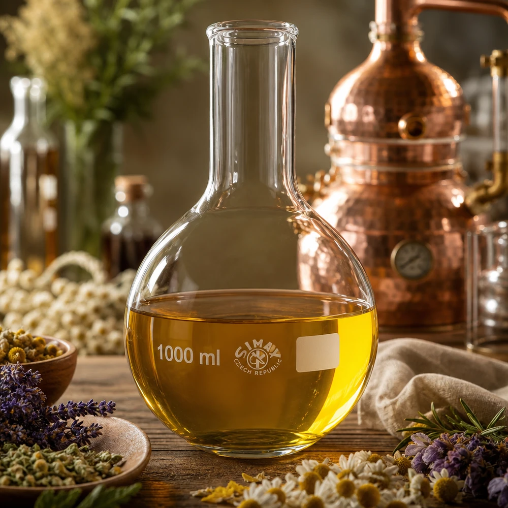 Stehkolben 1000ml Enghals Borosilikatglas für professionelle Laboranwendungen und gewerbliche Destillation
