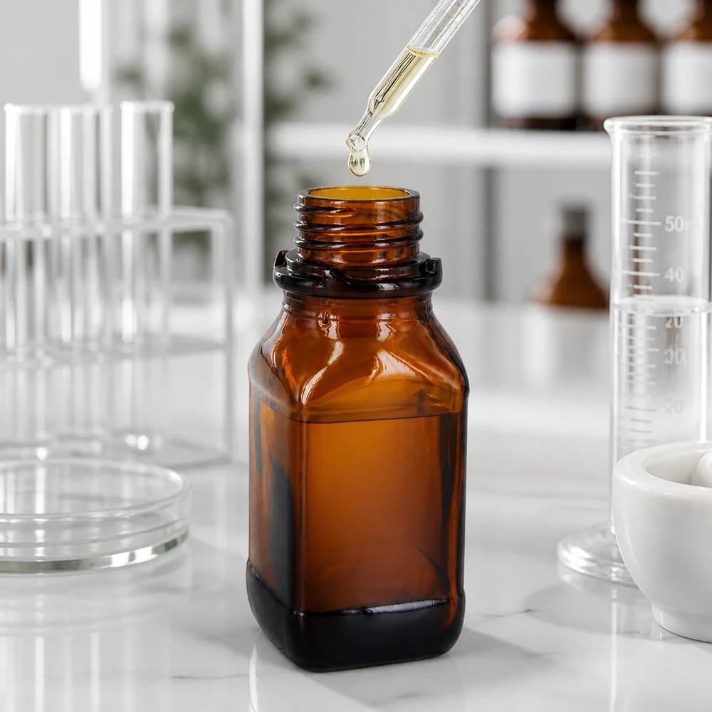 100ml Chemikalienflasche Braunglas - Professionelle Laborausstattung