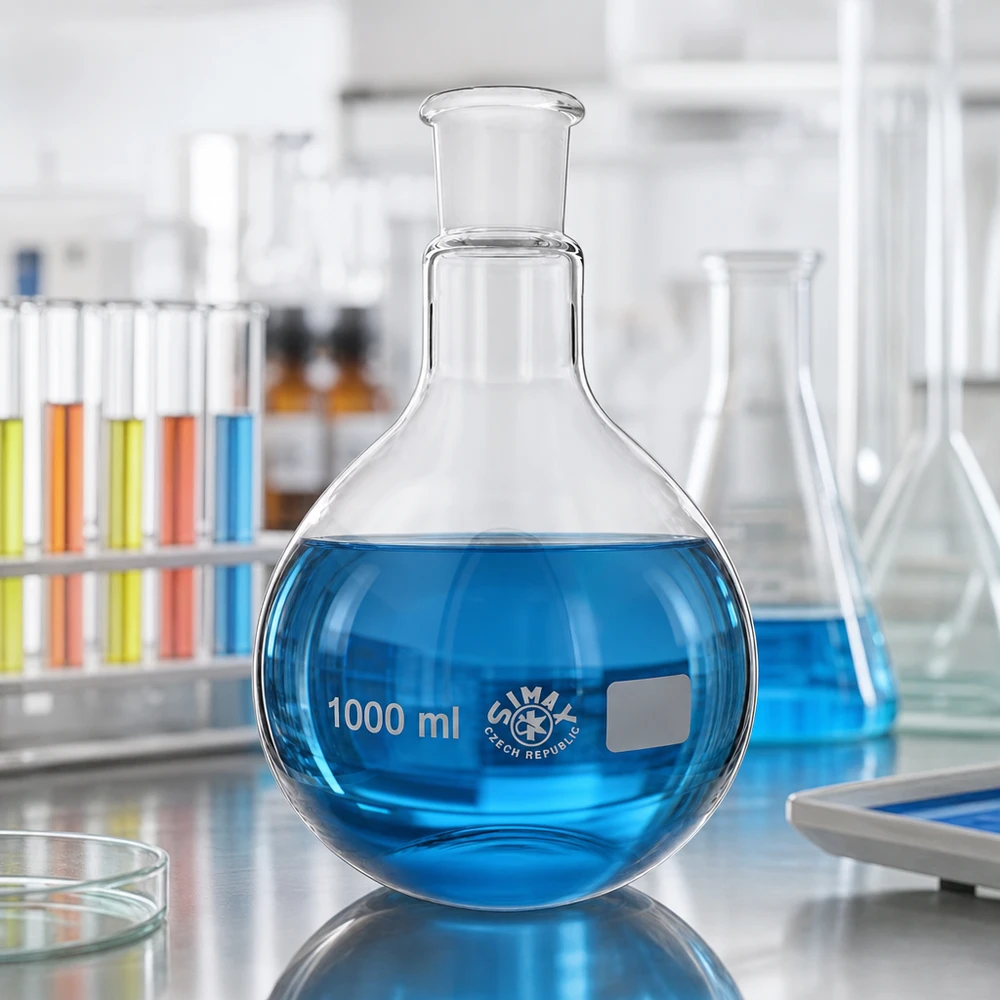 Stehkolben 1000ml mit Normschliff (29/32) Stehkolben 1000ml Borosilikatglas mit Normschliff 29/32 für professionelle Laboranwendungen bei Pacadura