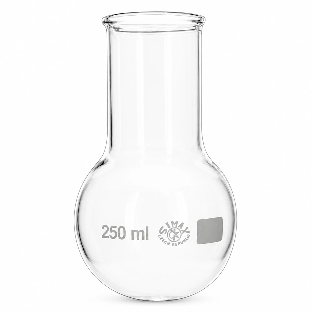 Rundkolben 250ml Weithals aus Borosilikatglas für Labor und Industrie - professionelle Laborausstattung bei Pacadura