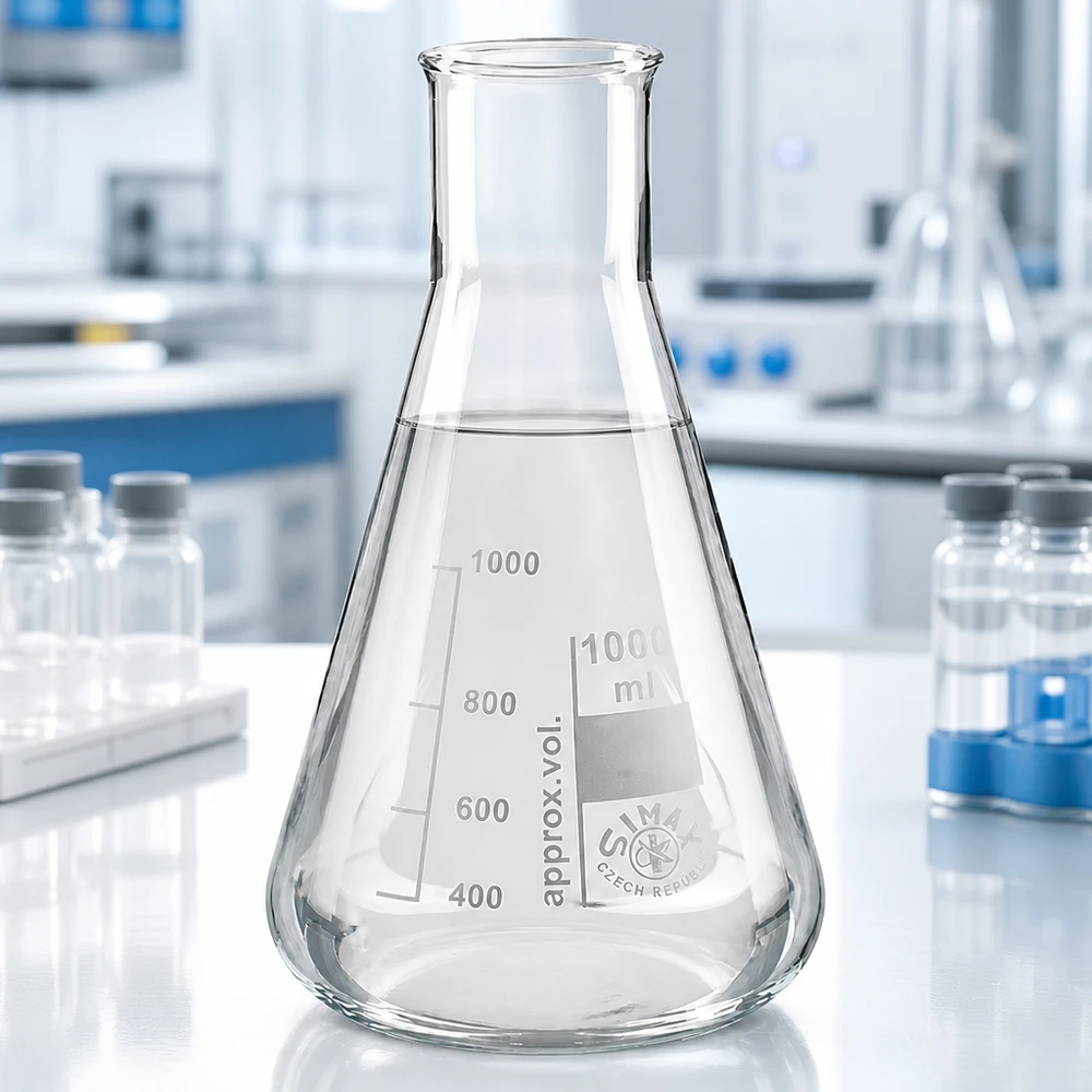 Erlenmeyerkolben 200ml Weithals Erlenmeyerkolben 200ml Weithals aus Borosilikatglas für professionelle Laboranwendungen bei Pacadura.de