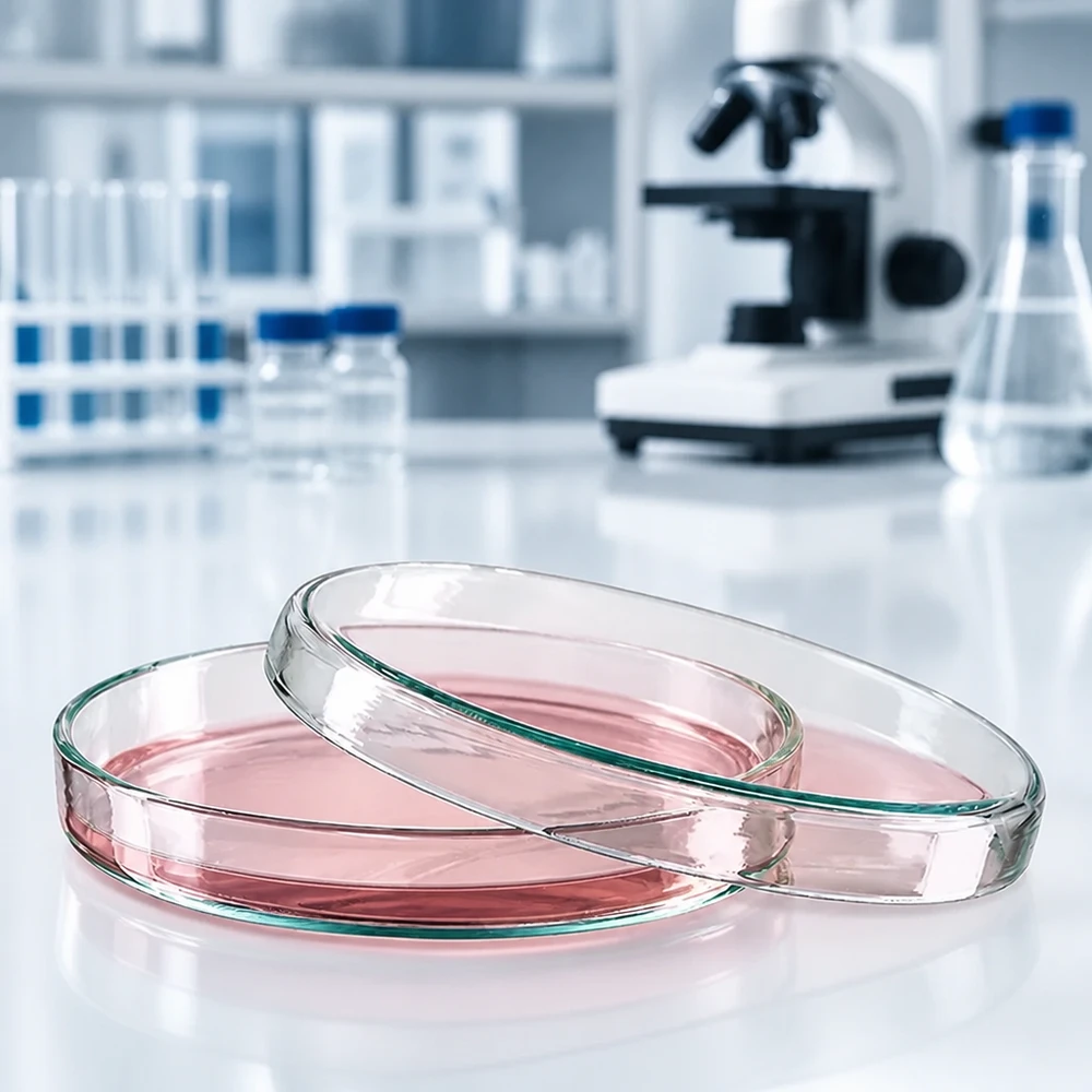 Petrischale 90x15mm aus Borosilikatglas für professionelle Laboranwendungen im Fachhandel