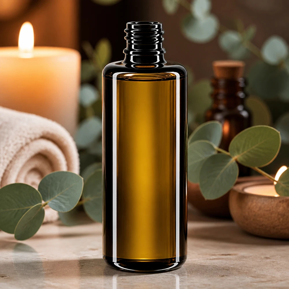 50ml Tropfflasche Orion aus Violettglas Miron für professionelle Aromatherapie und Kosmetikprodukte