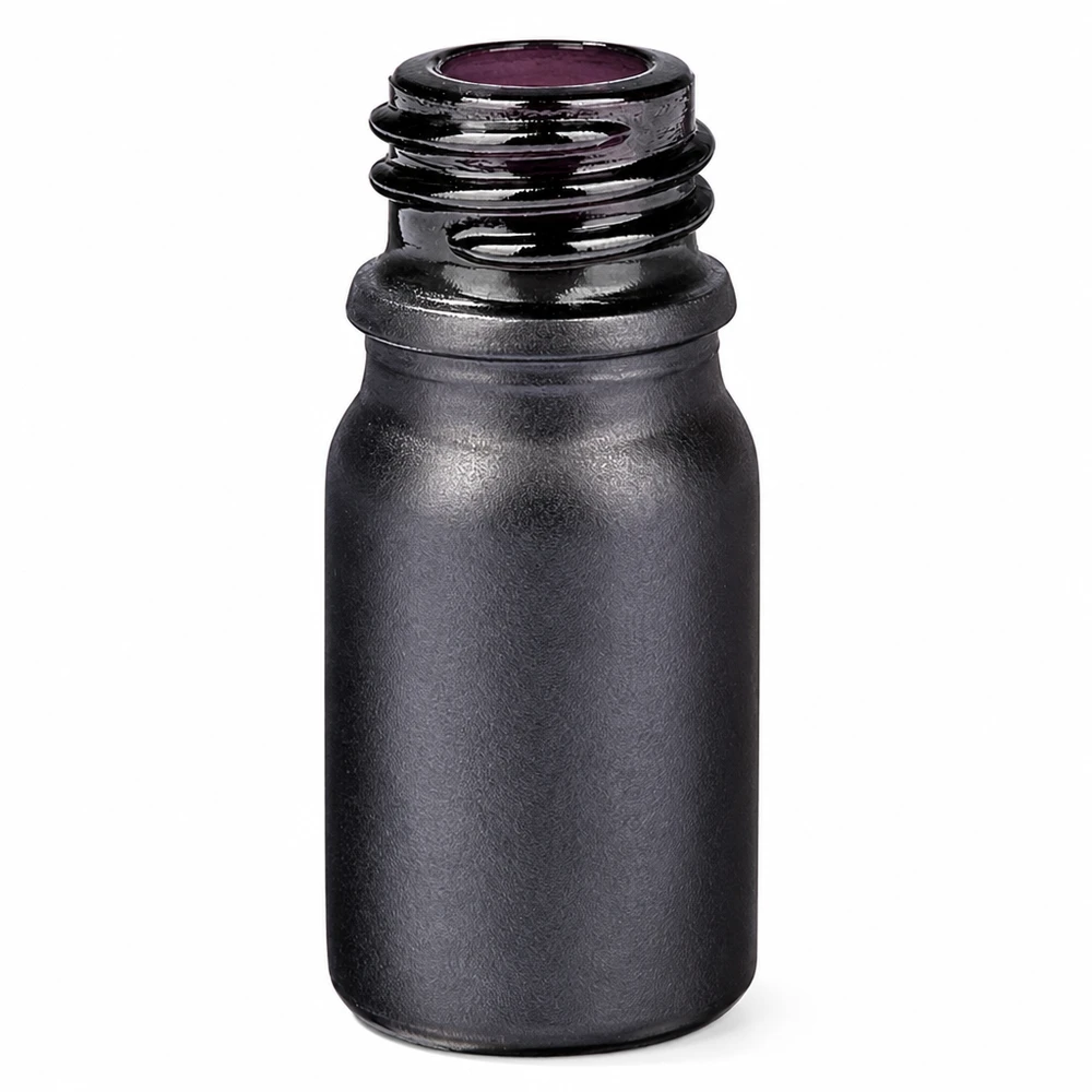 5ml Apothekenflasche BlackLine UT18/5 UNiTWIST schwarz matt für professionelle pharmazeutische Anwendungen