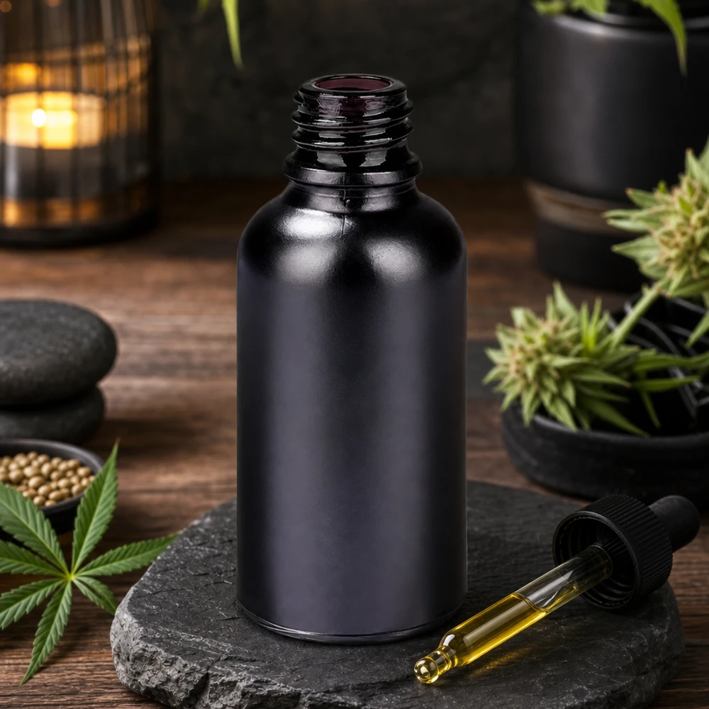 30ml Apothekerflasche BlackLine UT18/30 UNiTWIST schwarz für professionelle Anwendung bei Pacadura.de