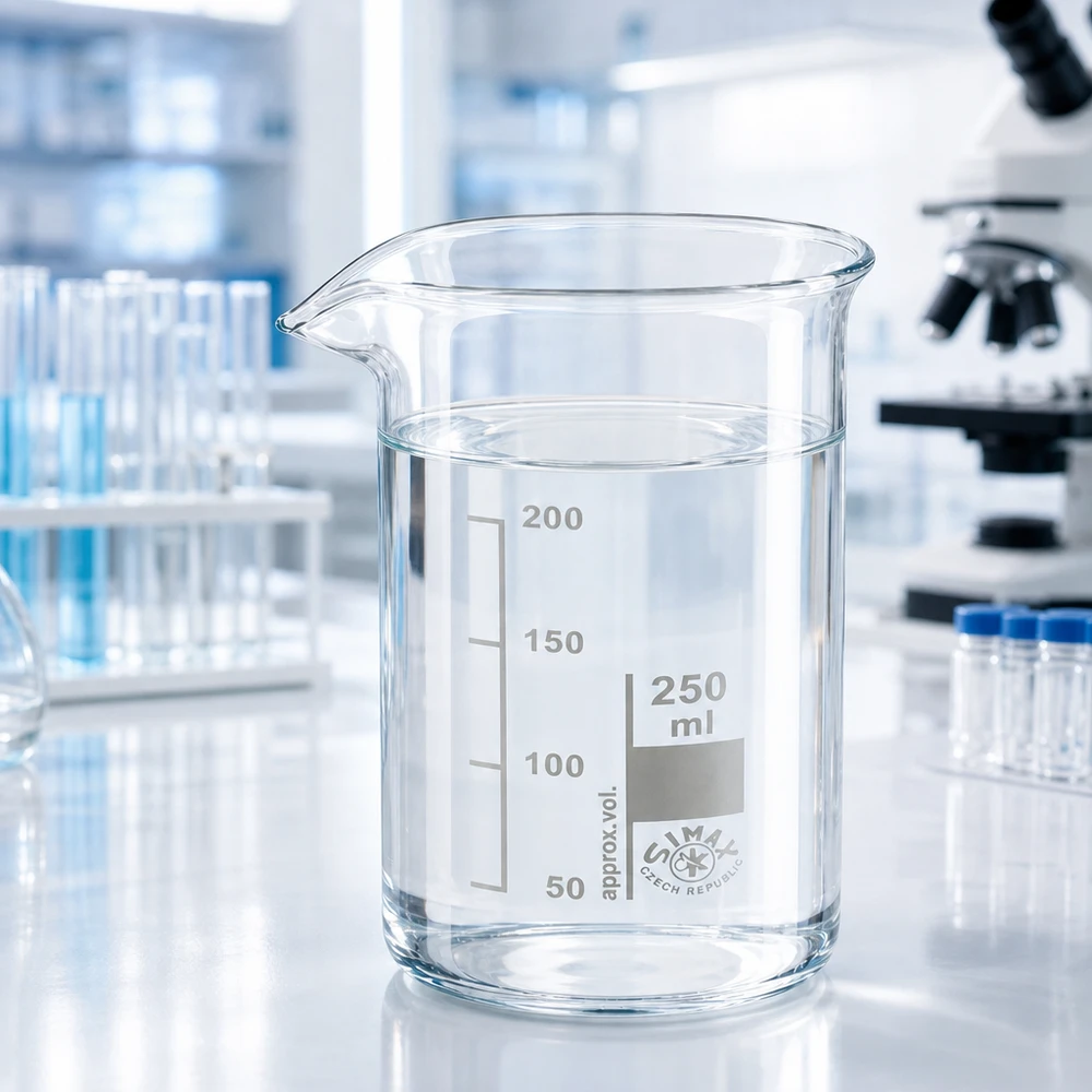 Becherglas 250 ml aus Borosilikatglas hohe Form für Labor und Gewerbe von Pacadura