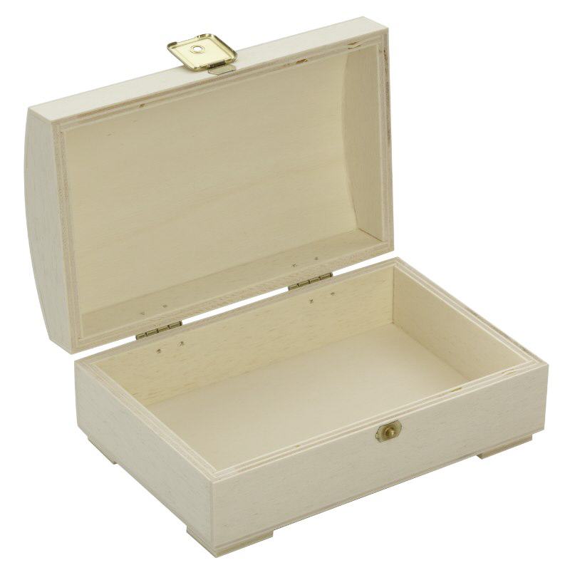 Holzbox (Truhe) mit gewölbten Deckel 15x10x6cm Holzbox (Truhe) mit gewölbten Deckel 15x10x6cm