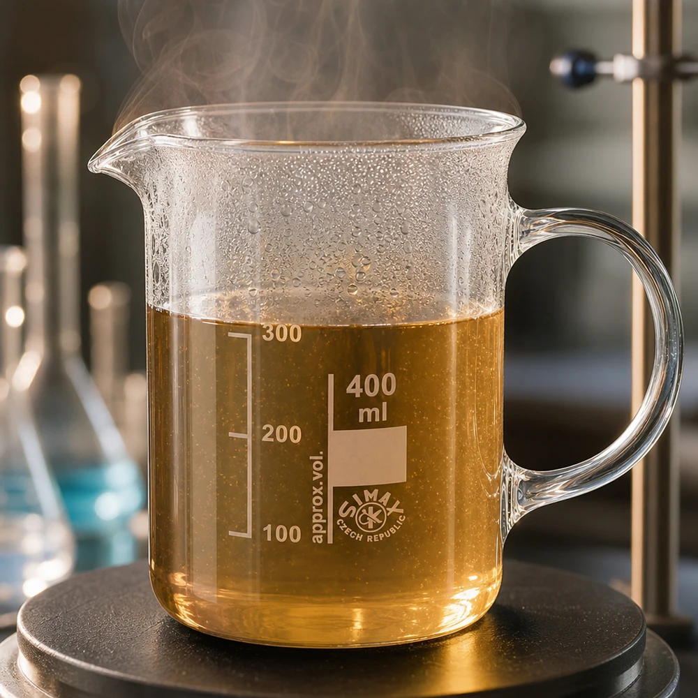 Becherglas 400ml Borosilikatglas, mit Henkel Becherglas 400ml Borosilikatglas mit Henkel für Labor und Gewerbe hitzebeständig graduiert