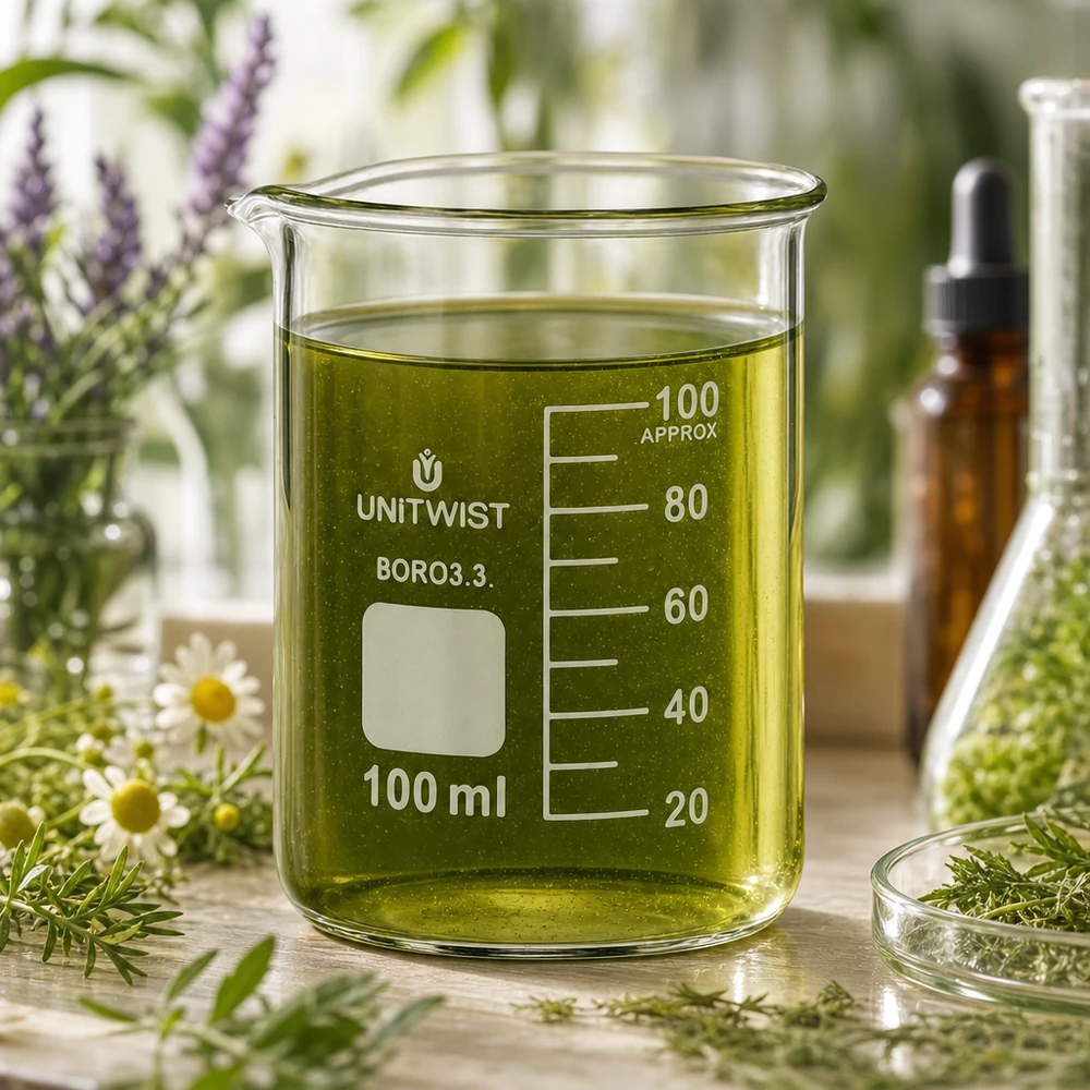 Becherglas 100ml Borosilikat niedrige Form UNiTWIST für Labor und Gewerbe Pacadura
