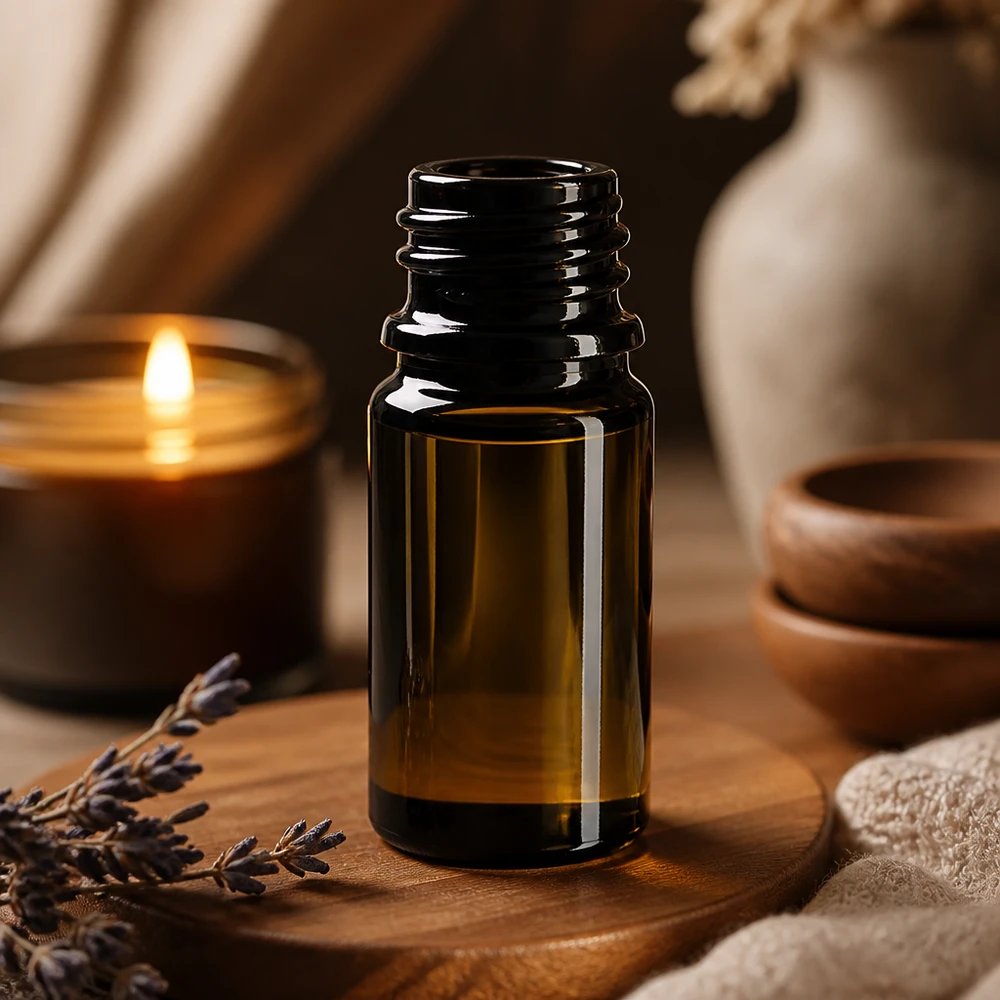 Violettglas Flasche 5ml DIN 18 (Mironglas) 5ml Tropfflasche Orion aus Violettglas Miron für professionelle Aromatherapie und ätherische Öle im Fachhandel