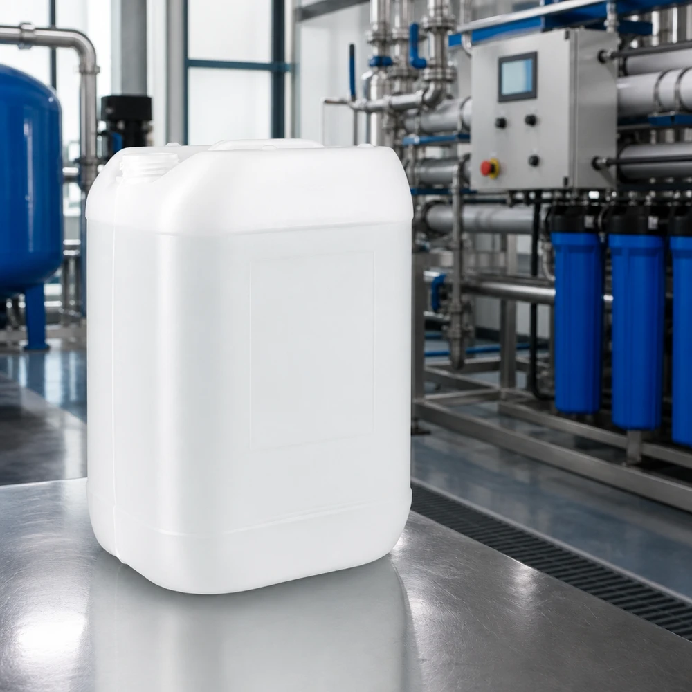 Kanister 25 Liter ohne Verschluss Weißer HDPE-Kanister 25 Liter ohne Verschluss für gewerblichen Einsatz in Industrie und Produktion