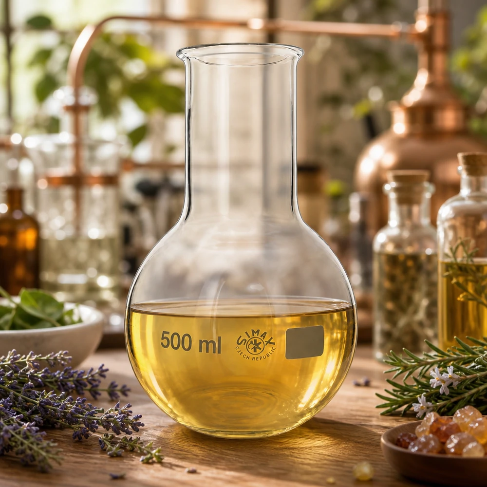 Stehkolben 500ml Weithals Borosilikatglas für professionelle Laboranwendungen und Destillation